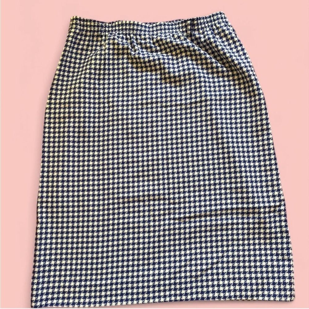 VTG Gw Division of Graff Blue And White Gingham Skirt Size 16